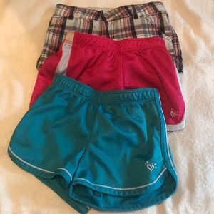 Bundle of 3 pairs of shorts. 2 justice one Sonoma